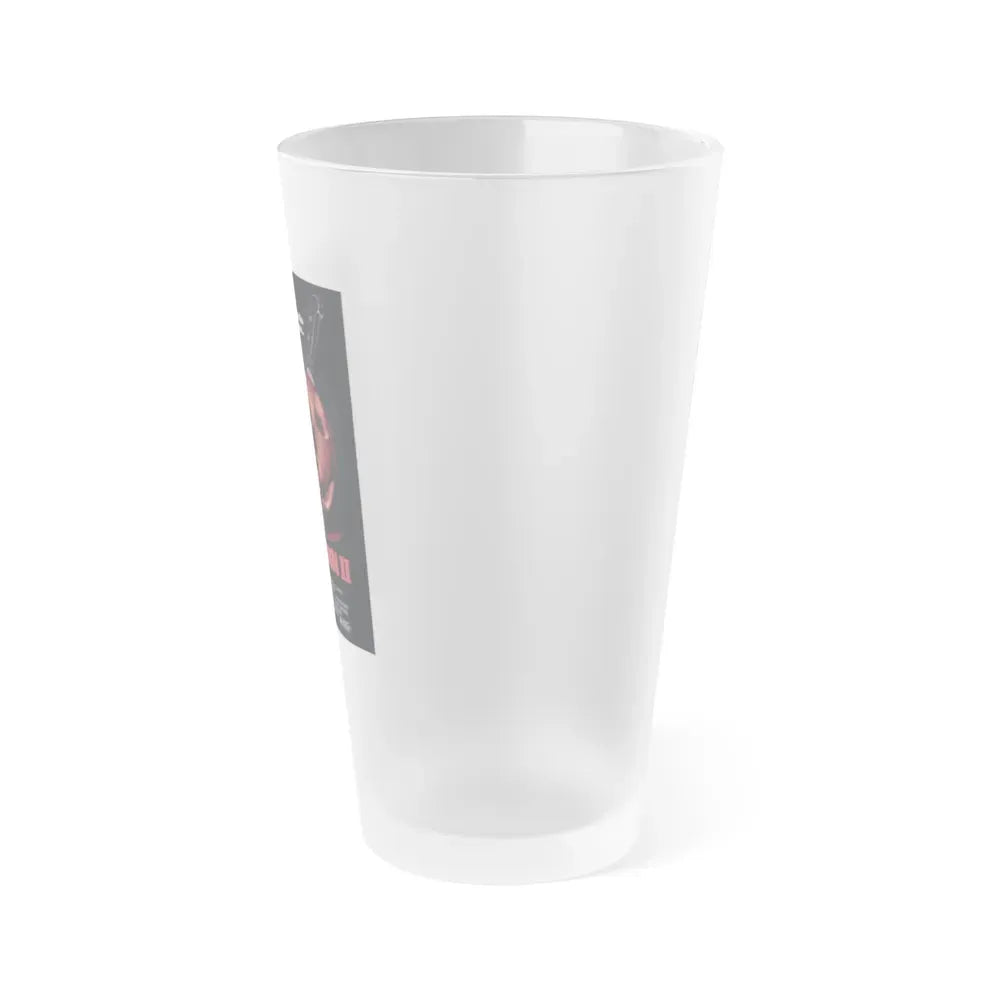 HALLOWEEN II (SADISTART) 1981 Movie Poster - Frosted Pint Glass 16oz - Go Mug Yourself