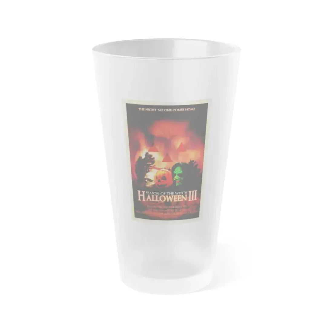HALLOWEEN III 1982 Movie Poster - Frosted Pint Glass 16oz 16oz Frosted - Go Mug Yourself