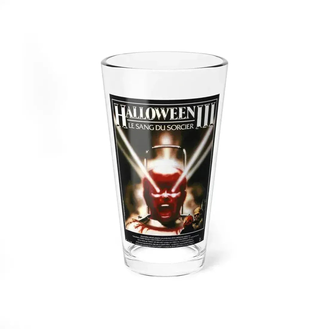 HALLOWEEN III (FRENCH) 1982 Movie Poster - Pint Glass 16oz 16oz - Go Mug Yourself