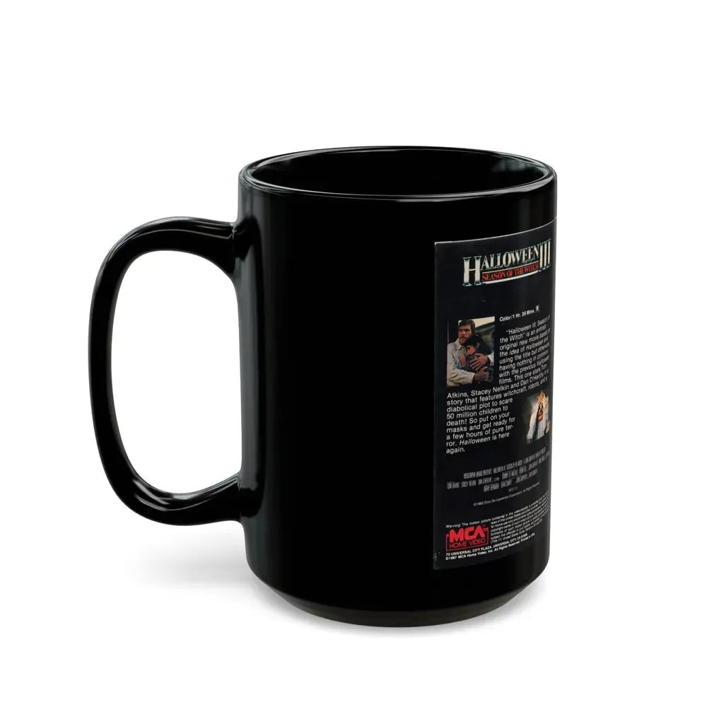 HALLOWEEN III SEASON OF THE WITCH (VHS COVER) - Black Coffee Mug - Go Mug Yourself