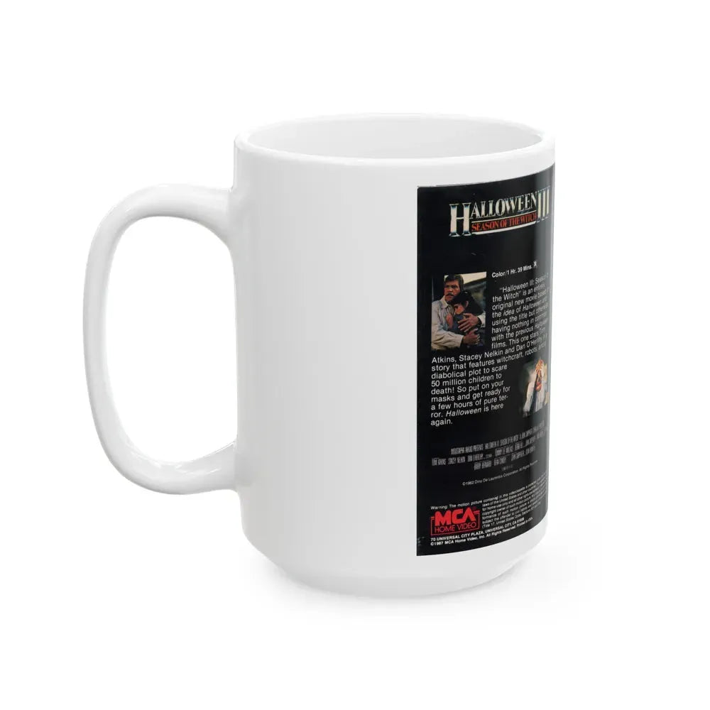 HALLOWEEN III SEASON OF THE WITCH (VHS COVER) - White Coffee Mug - Go Mug Yourself