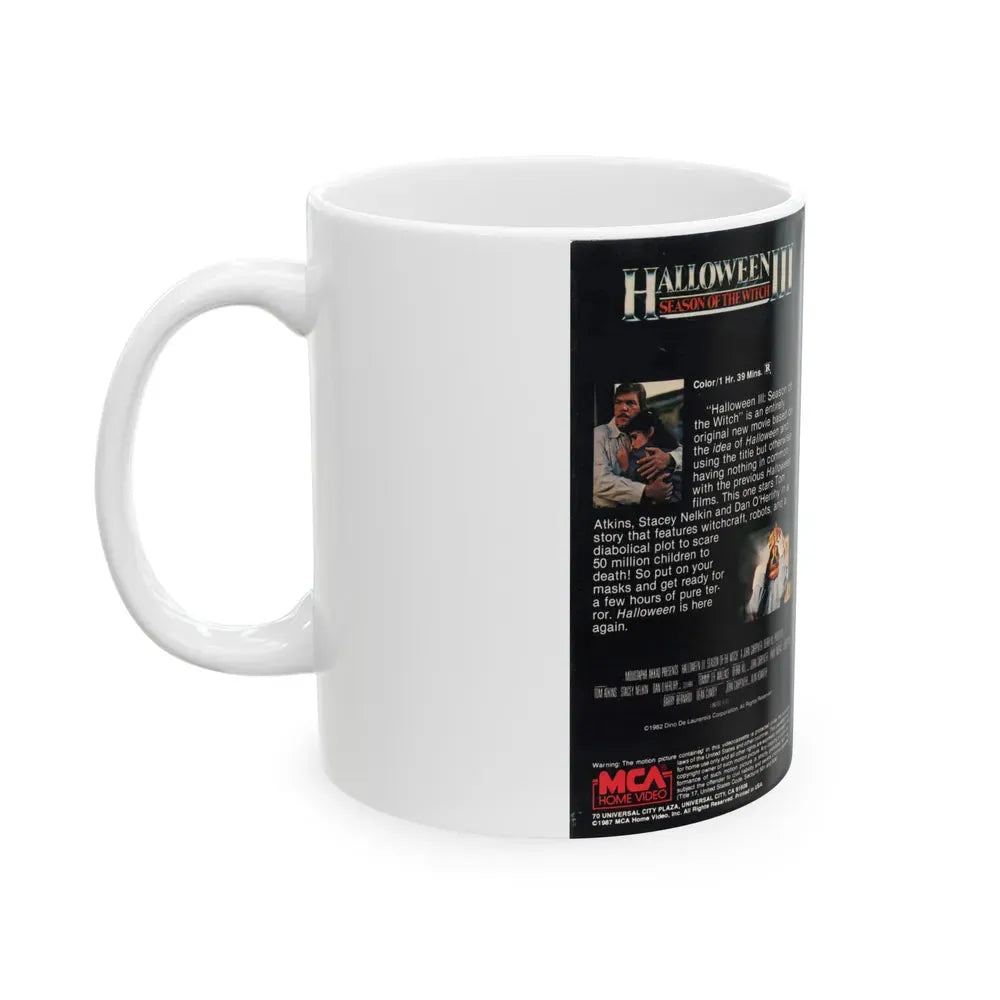 HALLOWEEN III SEASON OF THE WITCH (VHS COVER) - White Coffee Mug - Go Mug Yourself