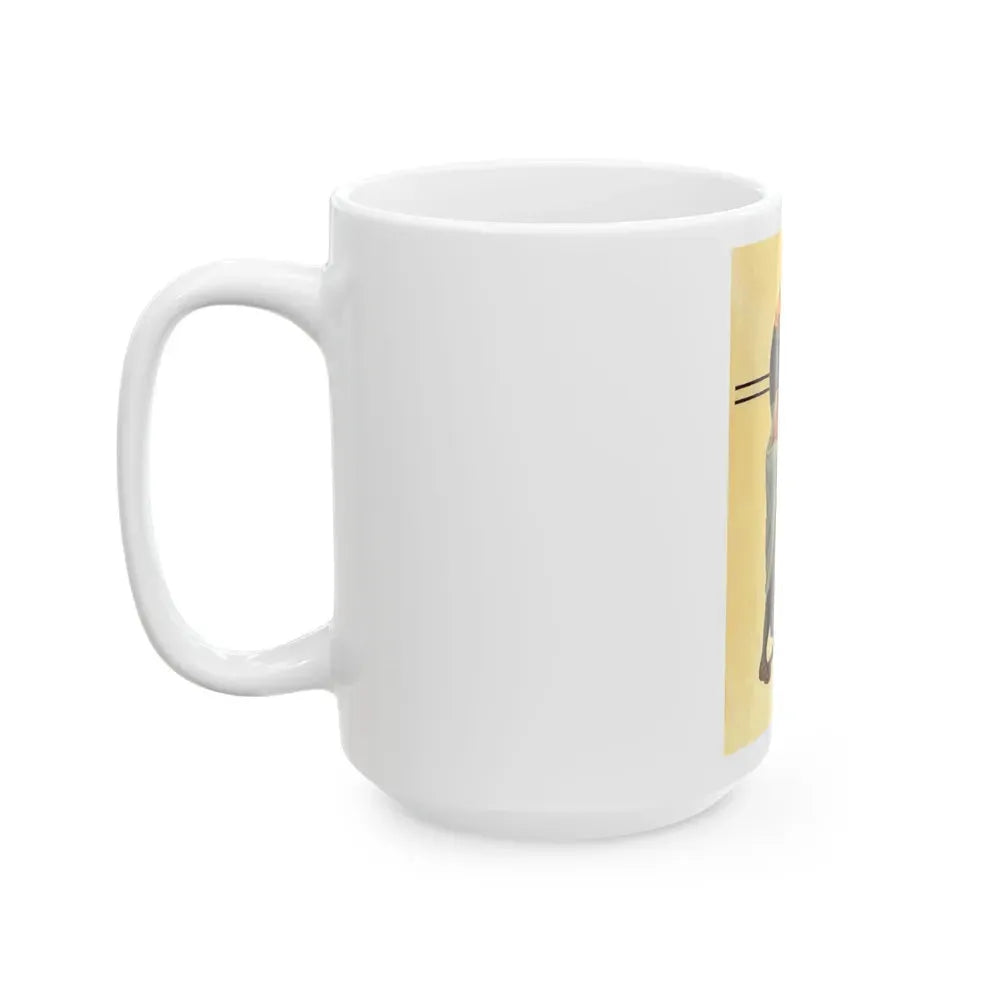 Halloween Scare, The Saturday Evening Post cover, November 2, 1935 - White Coffee Mug - Go Mug Yourself