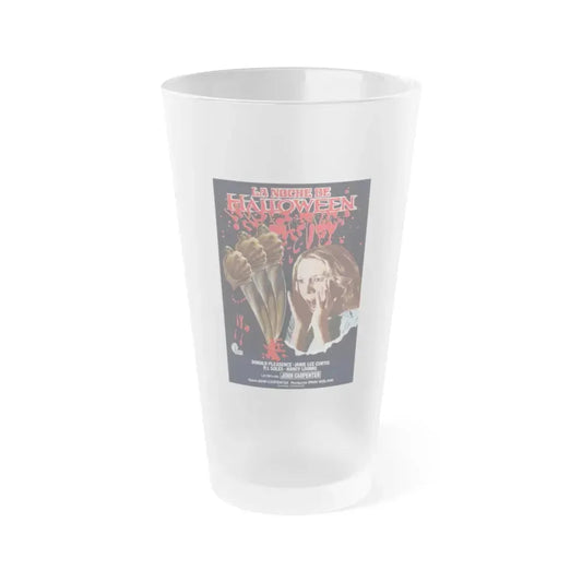 HALLOWEEN (SPANISH) 1978 Movie Poster - Frosted Pint Glass 16oz 16oz Frosted - Go Mug Yourself