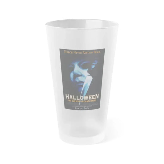 HALLOWEEN THE CURSE OF MICHEAL MEYERS 1995 Movie Poster - Frosted Pint Glass 16oz 16oz Frosted - Go Mug Yourself