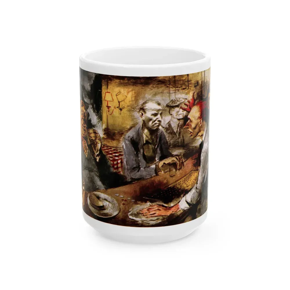 Ham on Cheese on Rye, Collier's, May 29, 1948 - White Coffee Mug 15oz - Go Mug Yourself