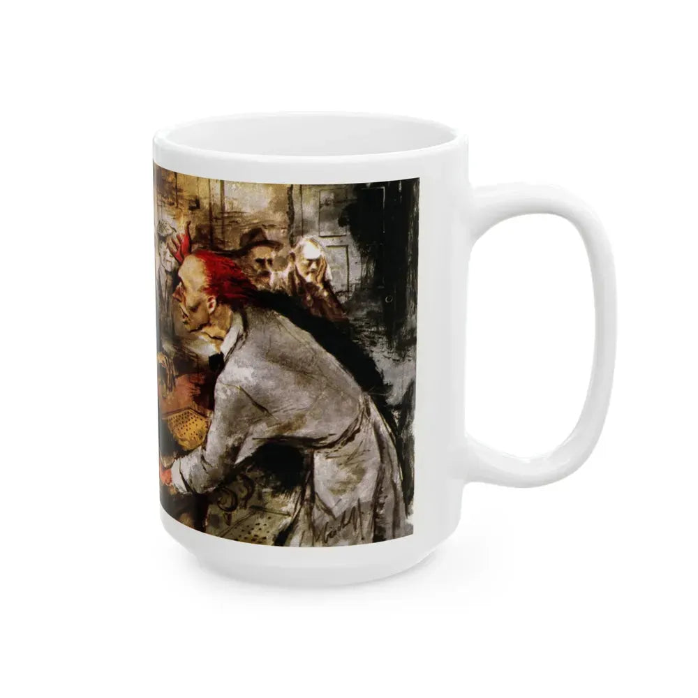 Ham on Cheese on Rye, Collier's, May 29, 1948 - White Coffee Mug - Go Mug Yourself