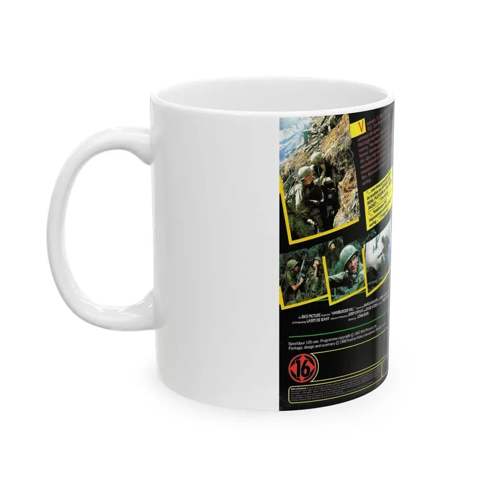HAMBURGER HILL (VHS COVER) - White Coffee Mug - Go Mug Yourself
