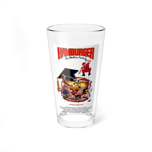 HAMBURGER THE MOTION PICTURE 1986 Movie Poster - Pint Glass 16oz 16oz - Go Mug Yourself
