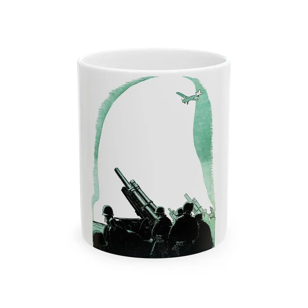 Hamilton's Battery, Blue Book Magazine, August 1950 - White Coffee Mug 11oz - Go Mug Yourself