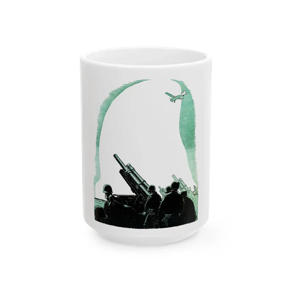 Hamilton's Battery, Blue Book Magazine, August 1950 - White Coffee Mug 15oz - Go Mug Yourself