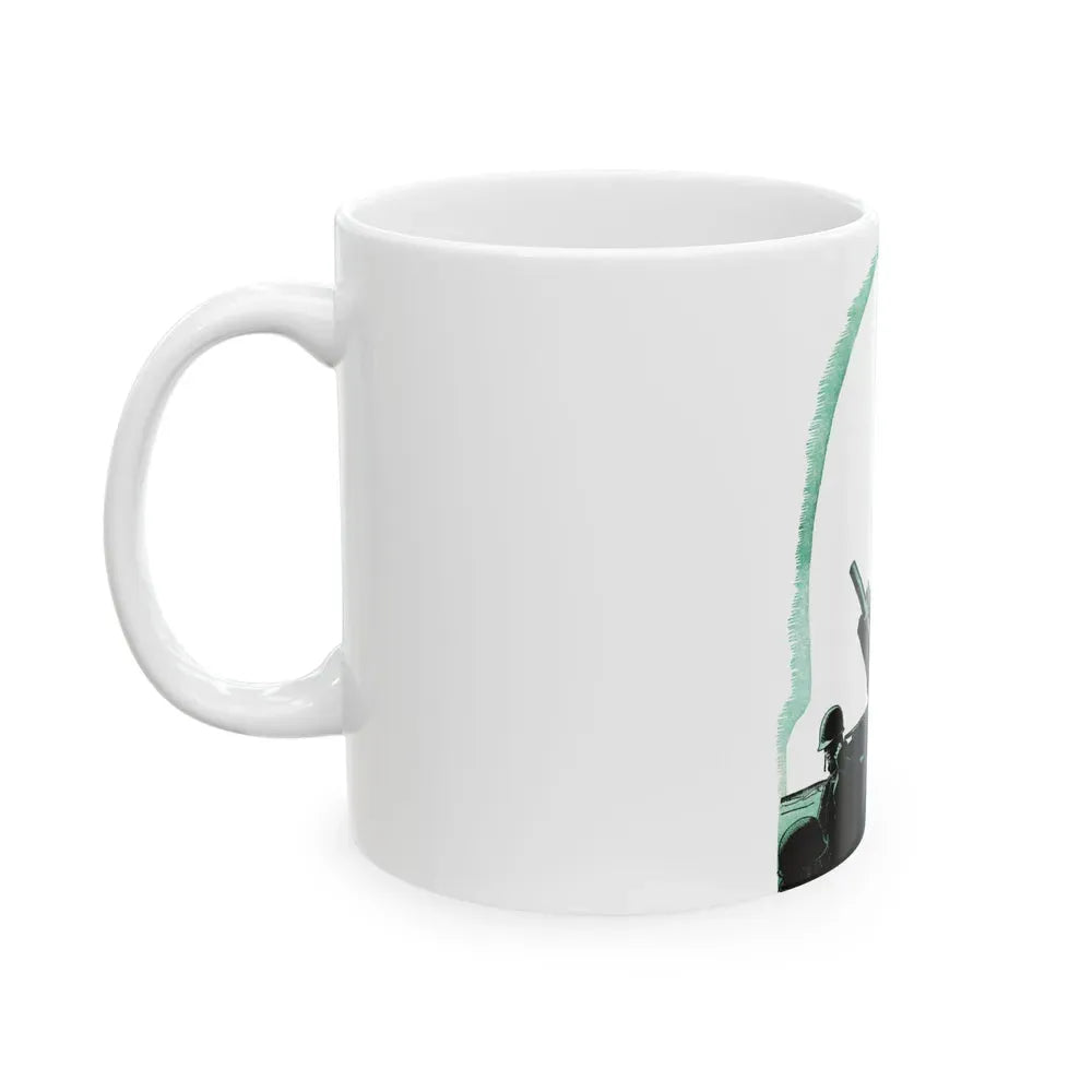 Hamilton's Battery, Blue Book Magazine, August 1950 - White Coffee Mug - Go Mug Yourself