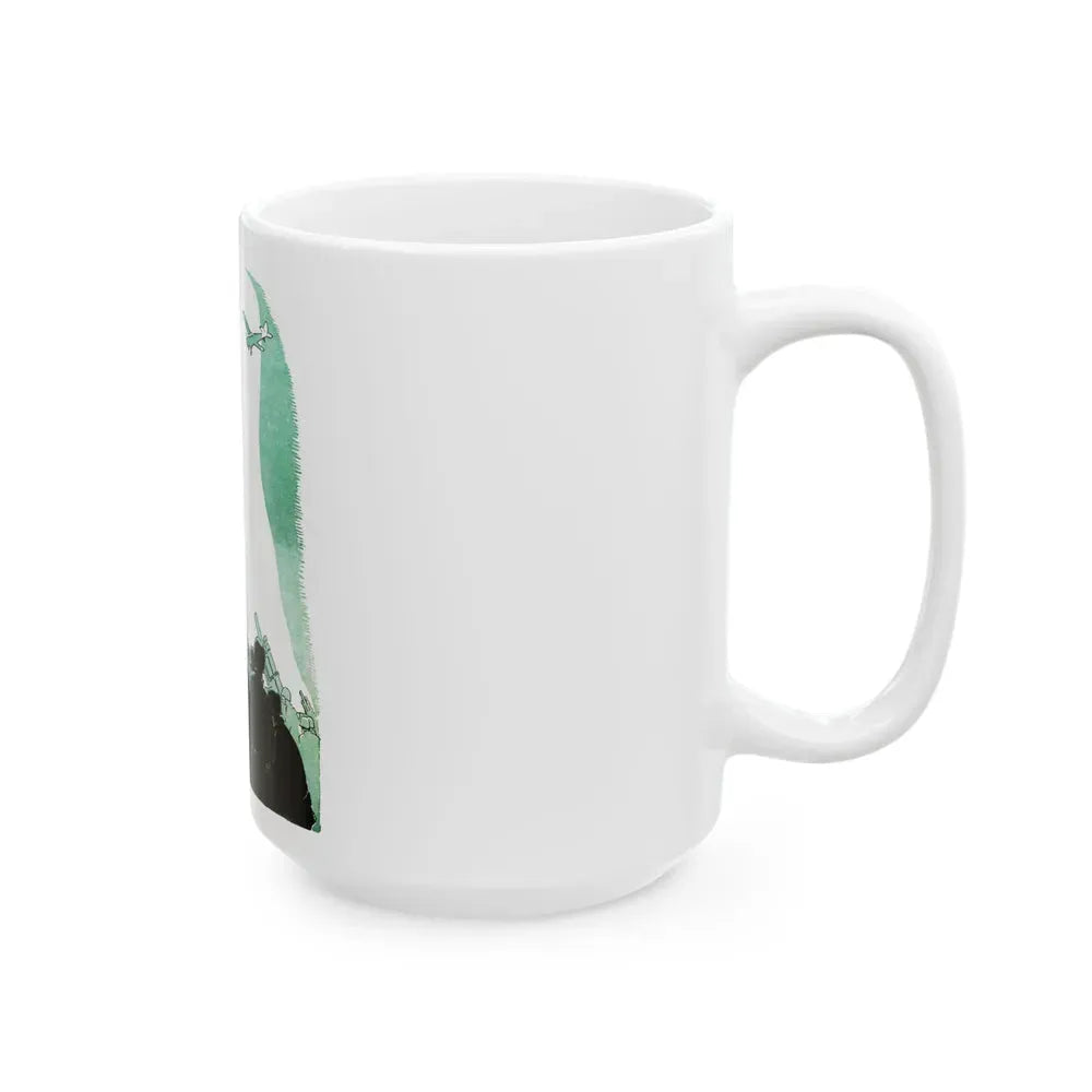 Hamilton's Battery, Blue Book Magazine, August 1950 - White Coffee Mug - Go Mug Yourself