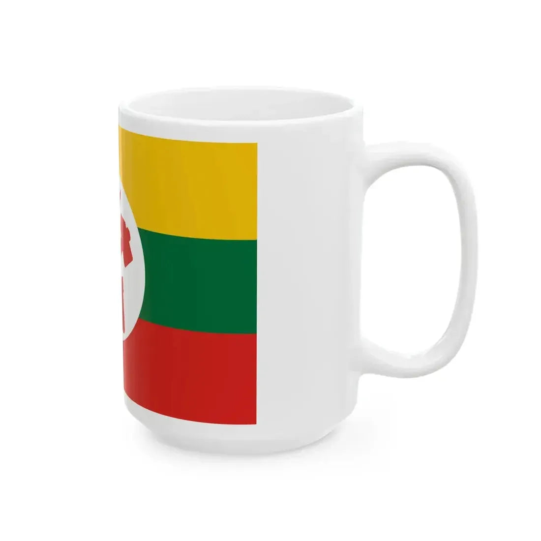 Hammer and Sickle flag of Burma (Myanmar) White Coffee Mug - Go Mug Yourself
