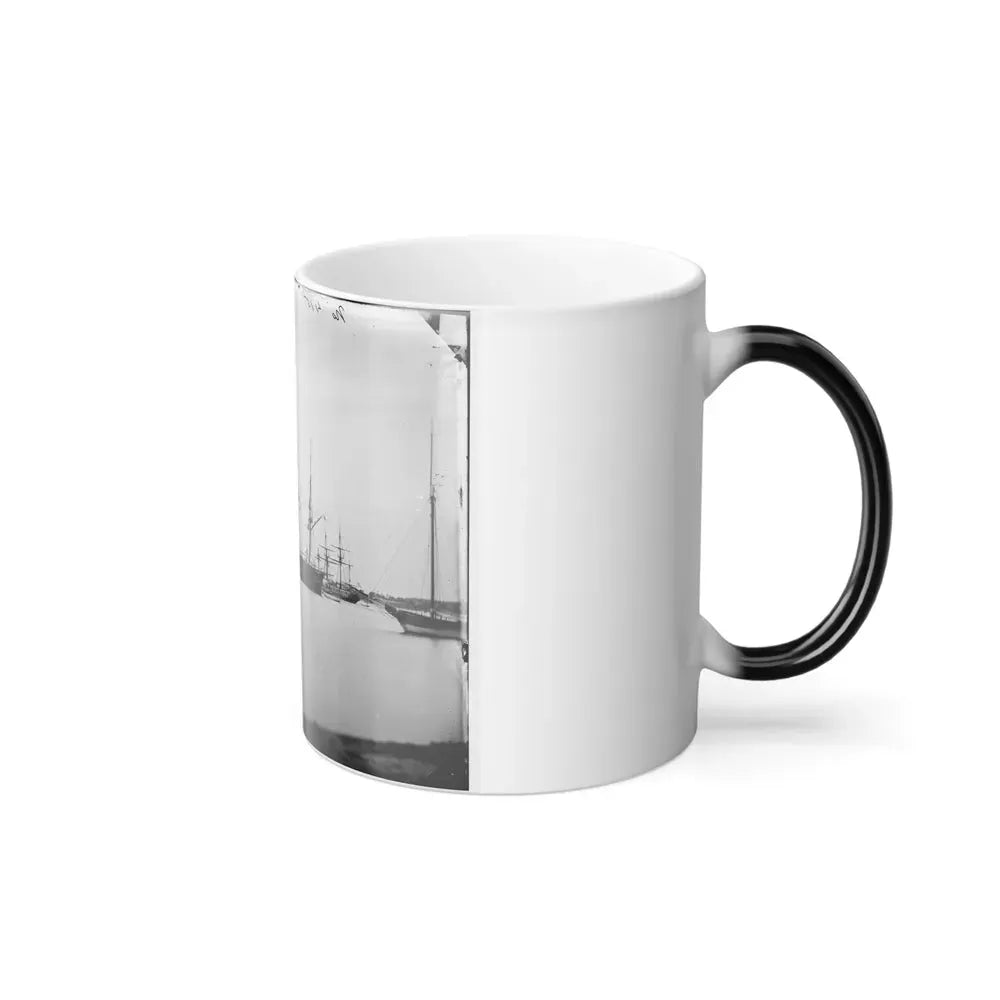Hampton Roads, Va. School Ship U.S.S. Sabine (U.S. Civil War) Color Changing Coffee Mug 11oz - Go Mug Yourself