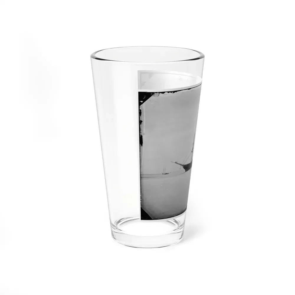 Hampton Roads, Va. School Ship U.S.S. Sabine (U.S. Civil War) Pint Glass 16oz - Go Mug Yourself