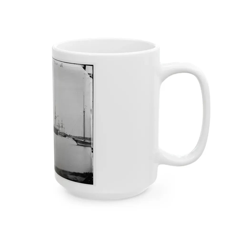 Hampton Roads, Va. School Ship U.S.S. Sabine (U.S. Civil War) White Coffee Mug - Go Mug Yourself