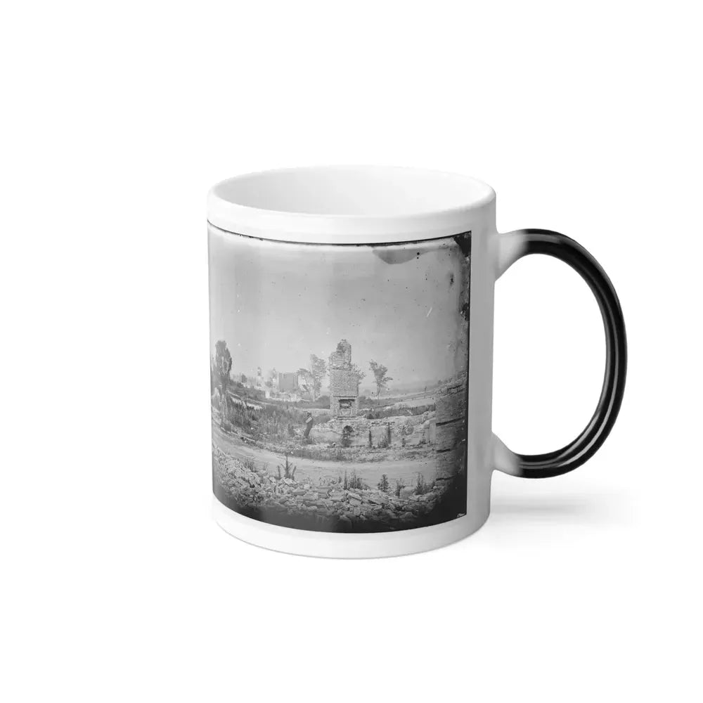 Hampton, Va. Brick Chimneys, Etc., Of Burned Houses (U.S. Civil War) Color Changing Coffee Mug 11oz - Go Mug Yourself