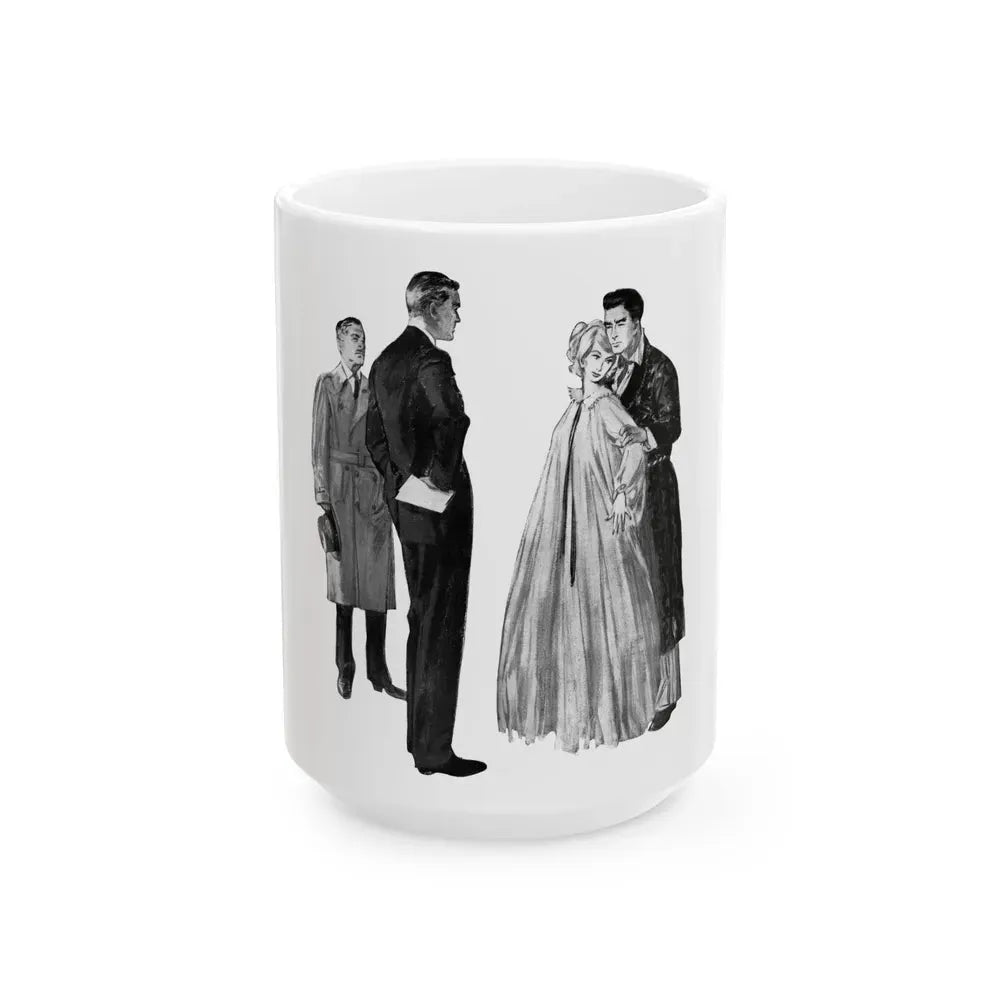 Hand In Glove by Ngaio Marsh, Woman's Home Journal, 1962 - White Coffee Mug 15oz - Go Mug Yourself