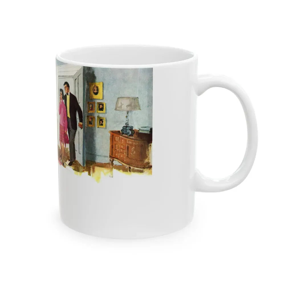 Hand In Glove by Ngaio Marsh, Woman's Journal, 1962 - White Coffee Mug - Go Mug Yourself