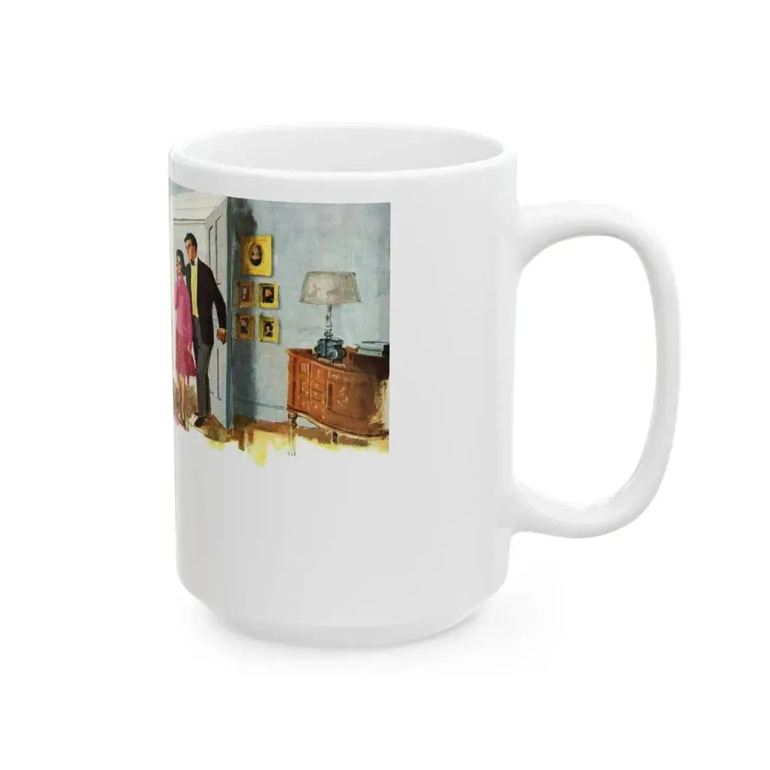 Hand In Glove by Ngaio Marsh, Woman's Journal, 1962 - White Coffee Mug - Go Mug Yourself