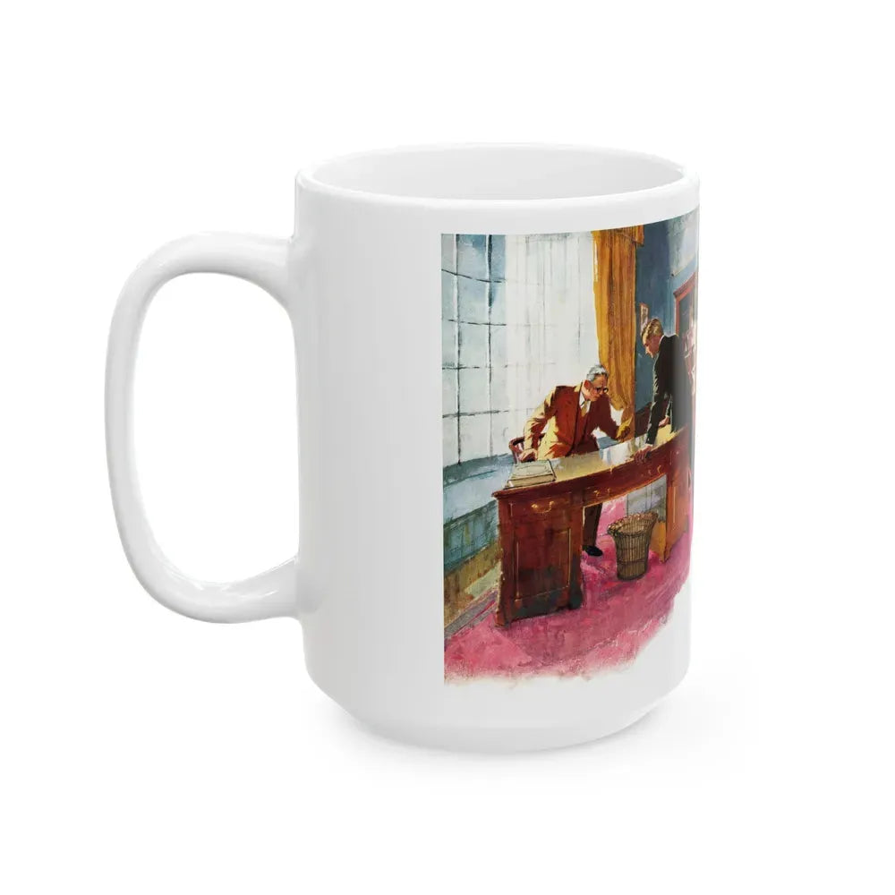 Hand In Glove by Ngaio Marsh, Woman's Journal, 1962 - White Coffee Mug - Go Mug Yourself