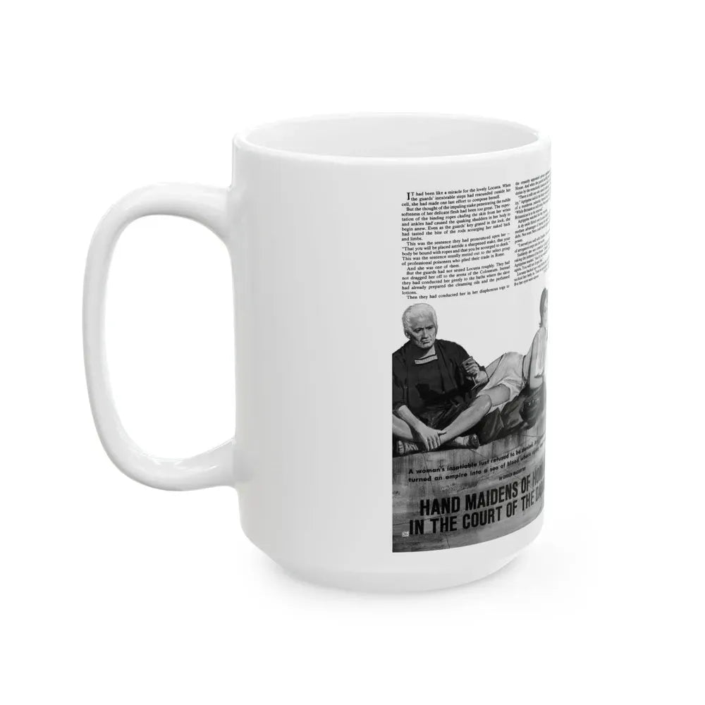 Hand Maidens of Horror in the Court of the Damned, World of Men - White Coffee Mug - Go Mug Yourself