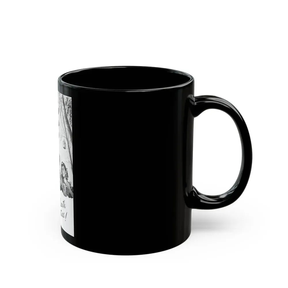 Hand to Mouth Adventure, 1946 - Black Coffee Mug - Go Mug Yourself