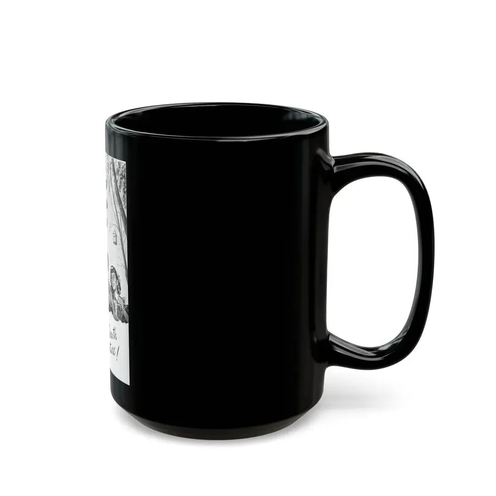 Hand to Mouth Adventure, 1946 - Black Coffee Mug - Go Mug Yourself