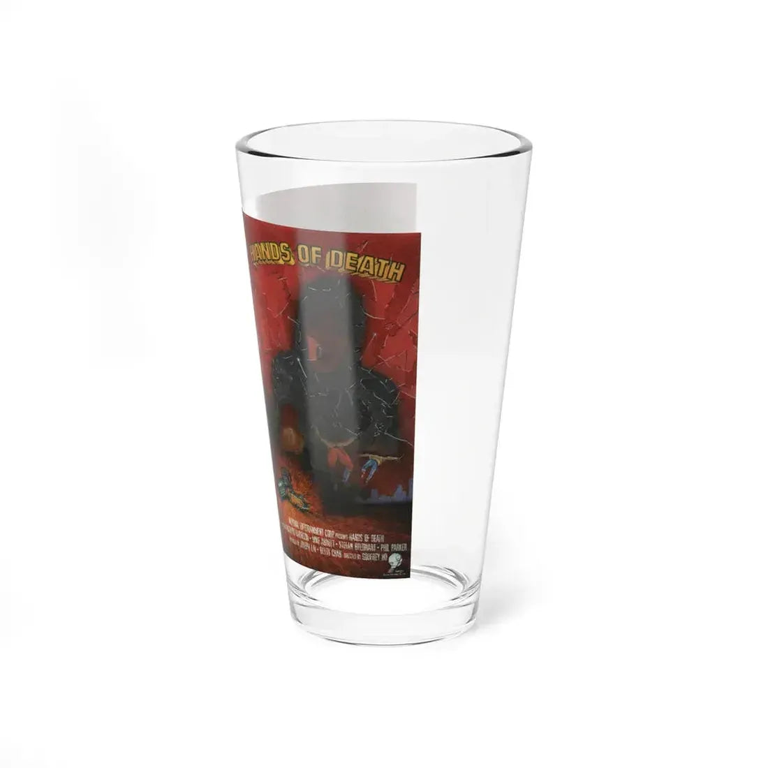 HANDS OF DEATH (VHS COVER) Pint Glass 16oz - Go Mug Yourself
