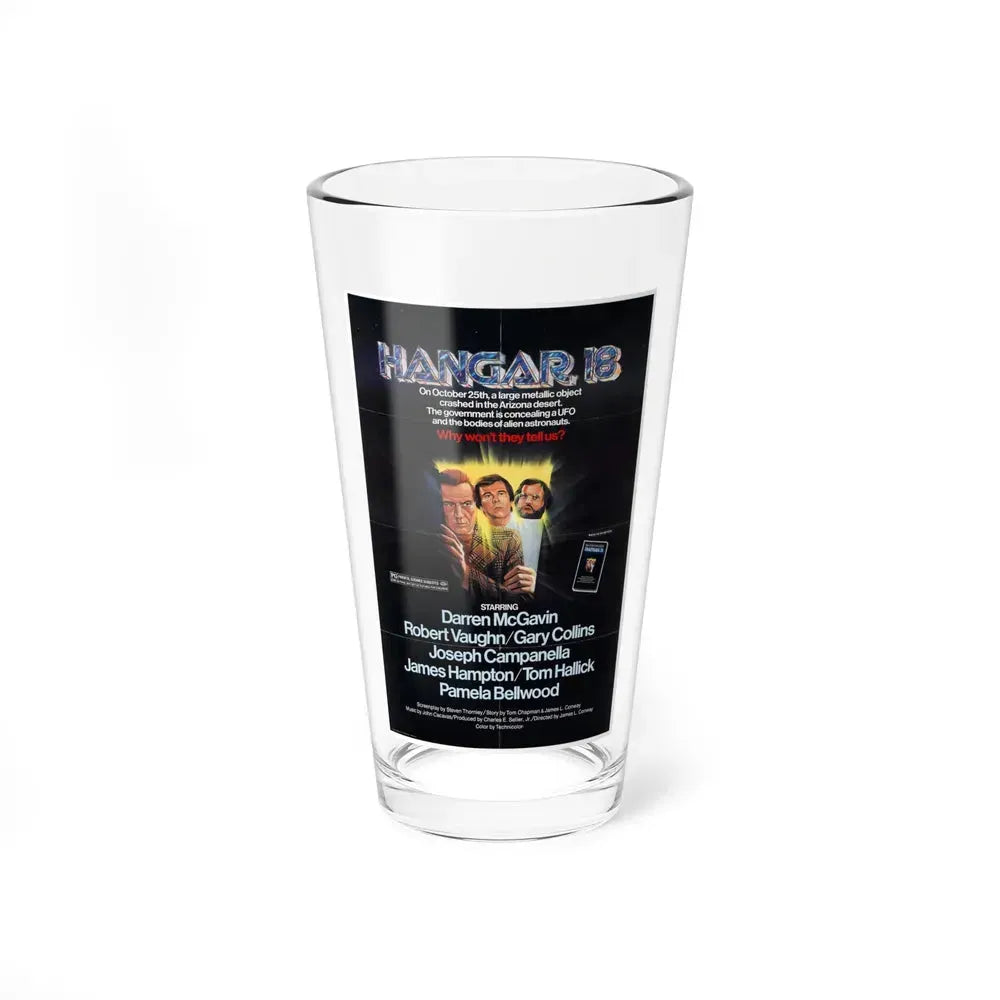 HANGAR 18 1980 Movie Poster - Pint Glass 16oz 16oz - Go Mug Yourself