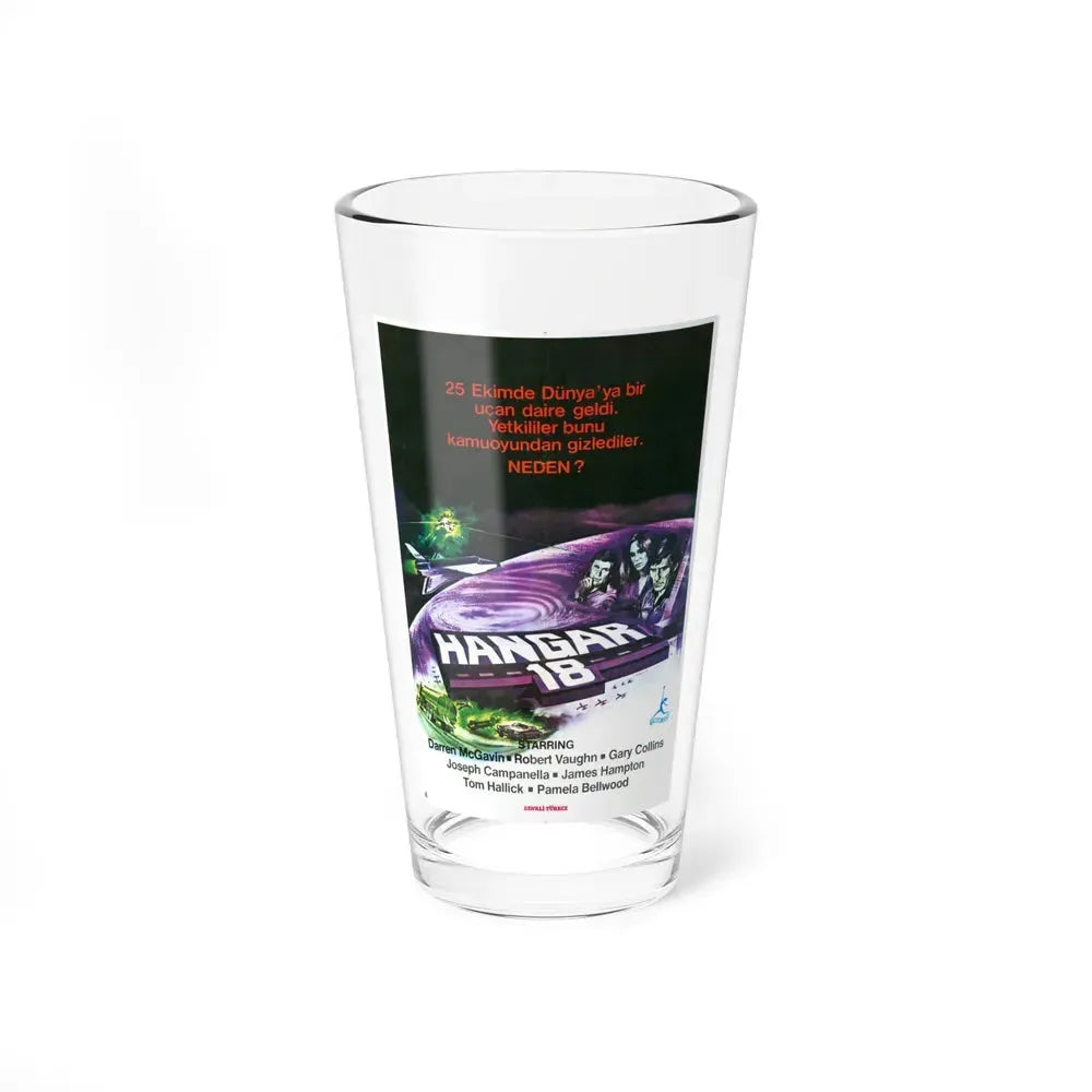 HANGAR 18 (TURKISH) 1980 Movie Poster - Pint Glass 16oz 16oz - Go Mug Yourself