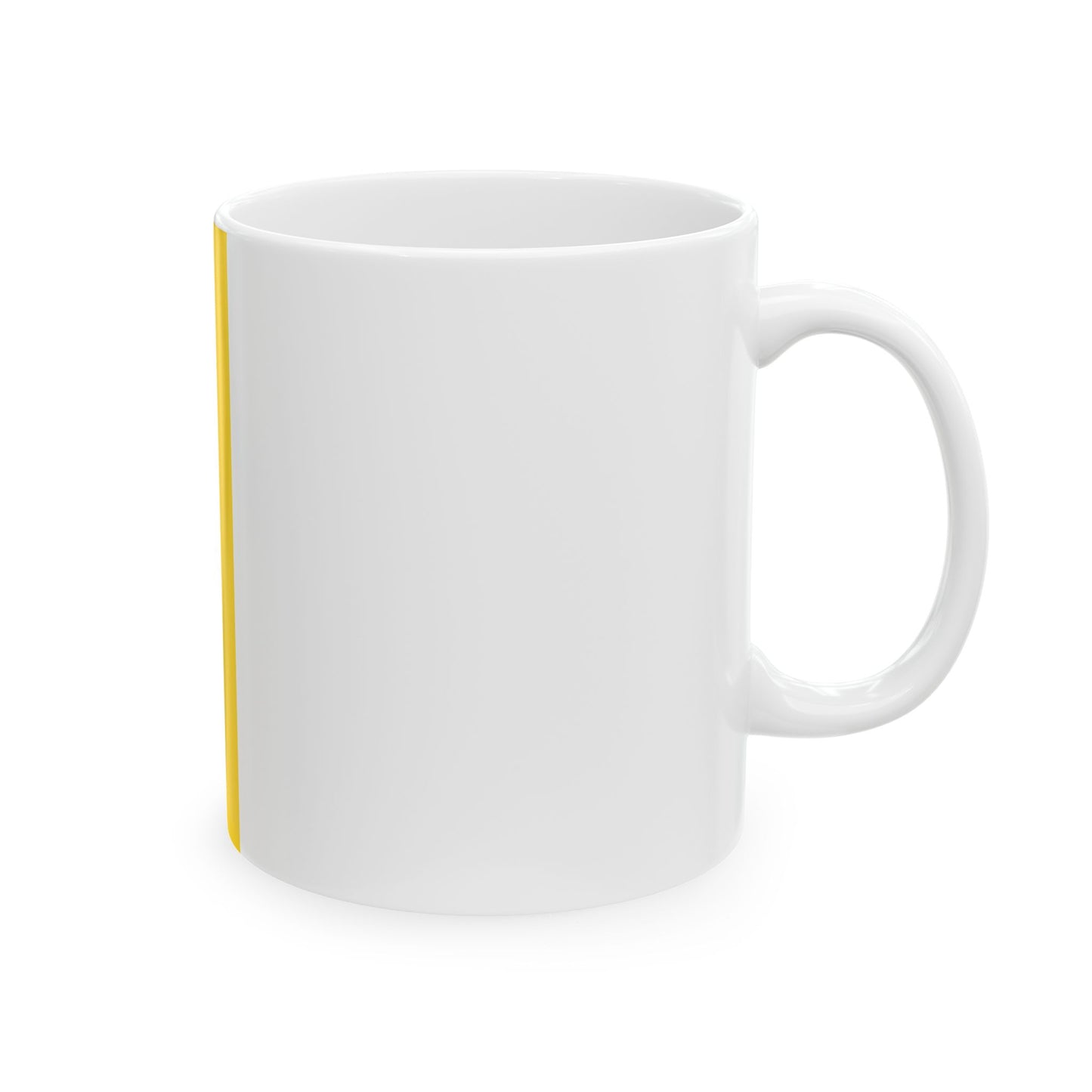 Hanging flag black yellow Bavarian colour (Germany) White Coffee Mug-Go Mug Yourself
