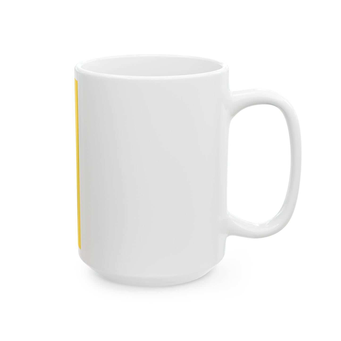 Hanging flag black yellow Bavarian colour (Germany) White Coffee Mug-Go Mug Yourself
