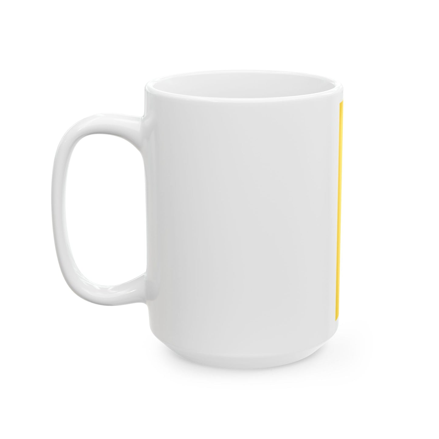 Hanging flag yellow black Bavarian colour (Germany) White Coffee Mug-Go Mug Yourself