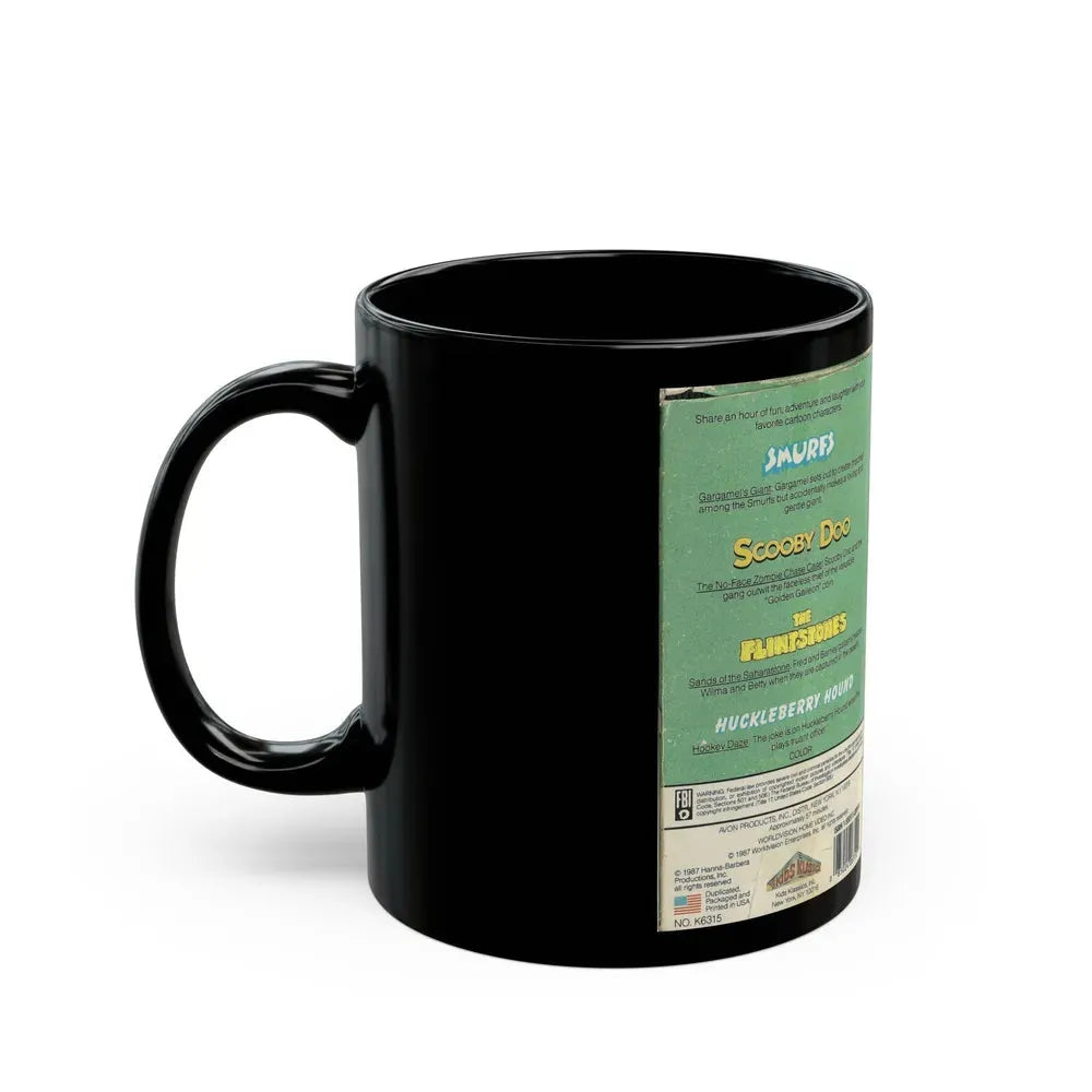 HANNA BARBERA CARTOON CLASSICS (VHS COVER) - Black Coffee Mug - Go Mug Yourself