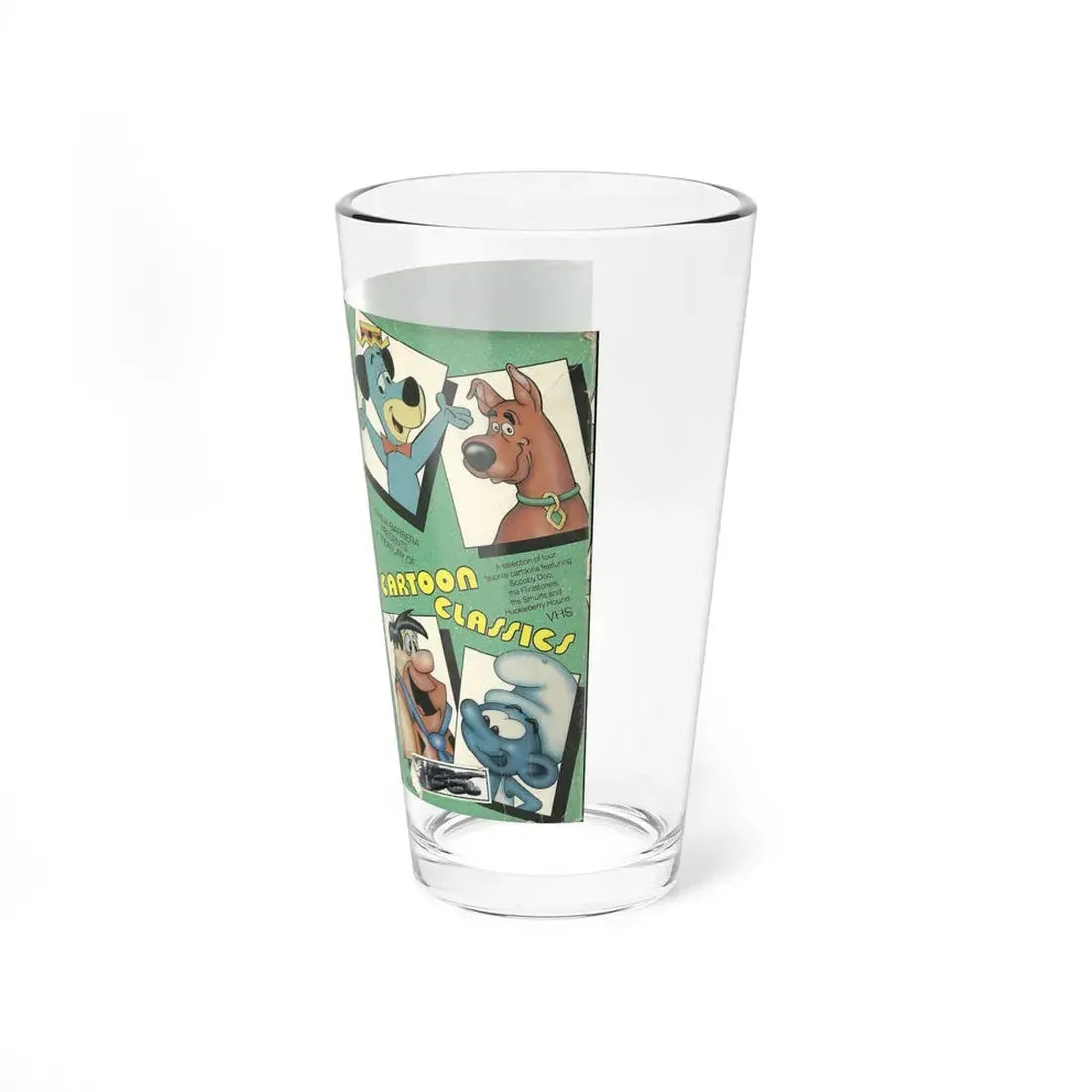 HANNA BARBERA CARTOON CLASSICS (VHS COVER) Pint Glass 16oz - Go Mug Yourself