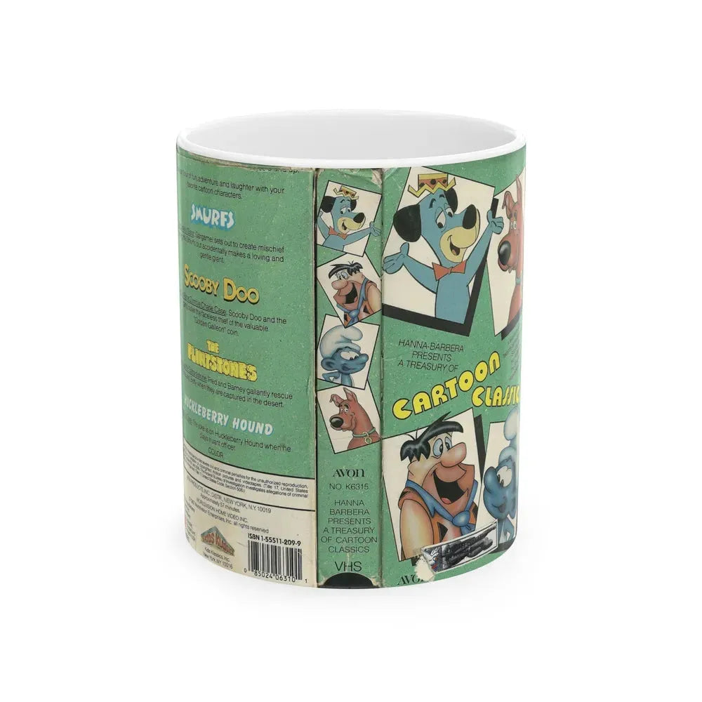 HANNA BARBERA CARTOON CLASSICS (VHS COVER) - White Coffee Mug 11oz - Go Mug Yourself