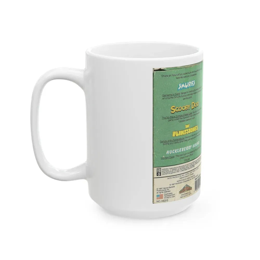 HANNA BARBERA CARTOON CLASSICS (VHS COVER) - White Coffee Mug - Go Mug Yourself