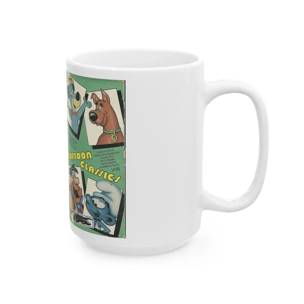HANNA BARBERA CARTOON CLASSICS (VHS COVER) - White Coffee Mug - Go Mug Yourself
