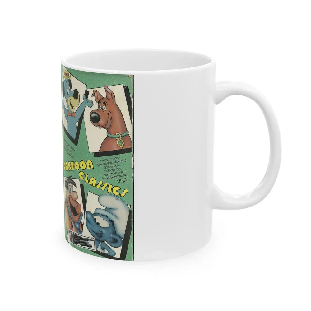 HANNA BARBERA CARTOON CLASSICS (VHS COVER) - White Coffee Mug - Go Mug Yourself