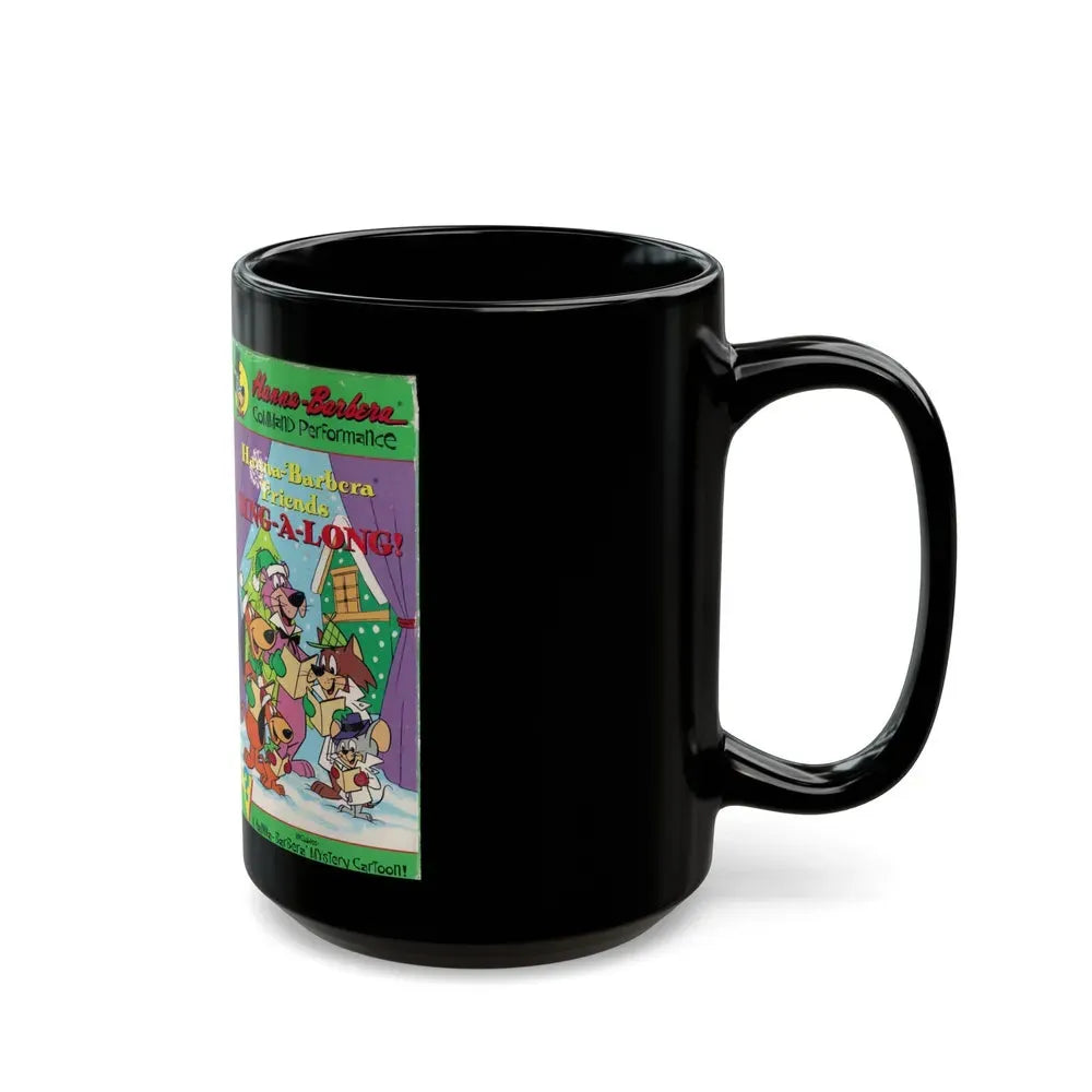 HANNA BARBERA FRIENDS SING A LONG (VHS COVER) - Black Coffee Mug - Go Mug Yourself
