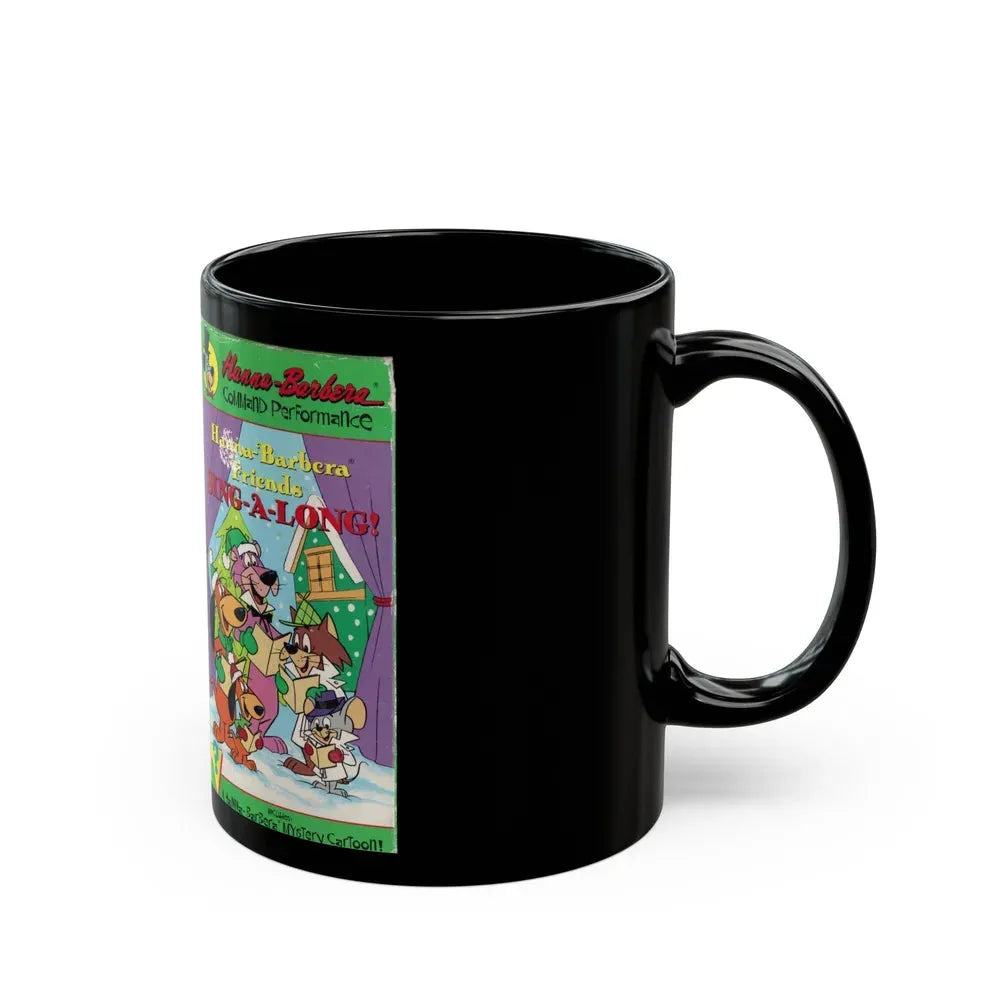 HANNA BARBERA FRIENDS SING A LONG (VHS COVER) - Black Coffee Mug - Go Mug Yourself