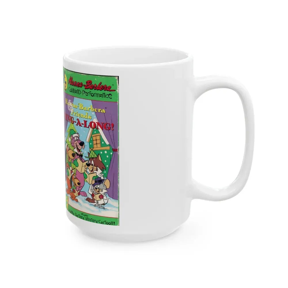 HANNA BARBERA FRIENDS SING A LONG (VHS COVER) - White Coffee Mug - Go Mug Yourself
