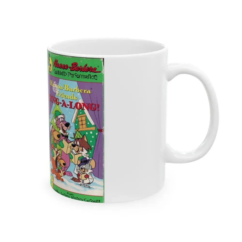 HANNA BARBERA FRIENDS SING A LONG (VHS COVER) - White Coffee Mug - Go Mug Yourself