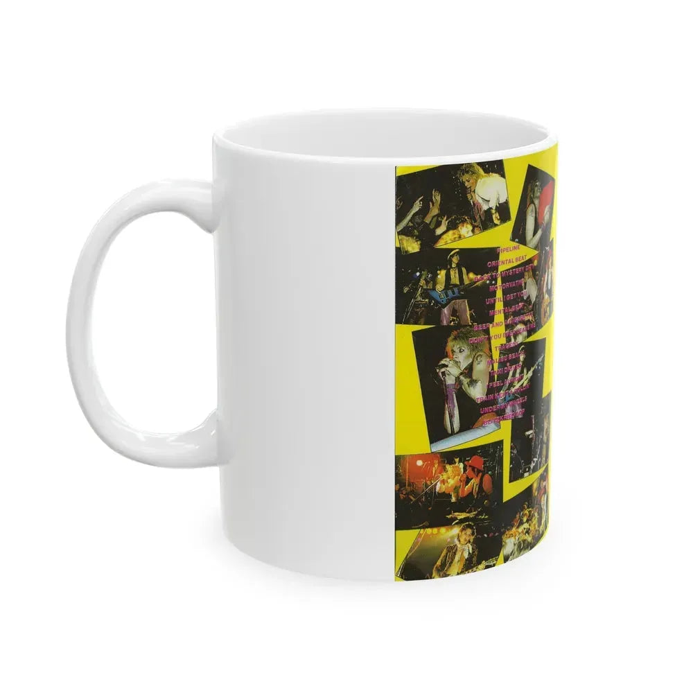 HANOI ROCKS LIVE AT MARQUEE (VHS COVER) - White Coffee Mug - Go Mug Yourself