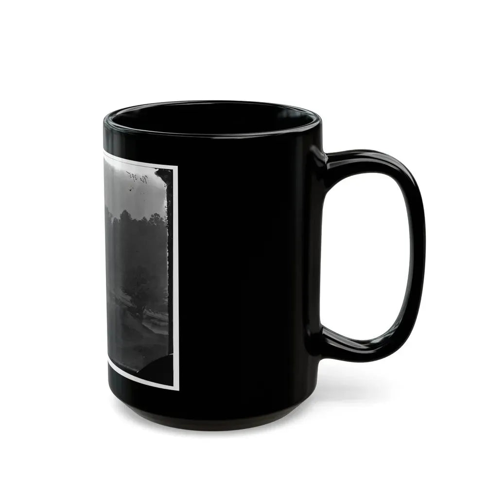 Hanovertown Ferry, Va. Pontoon Bridges Across The Pamunkey, With Wagons (U.S. Civil War) Black Coffee Mug - Go Mug Yourself
