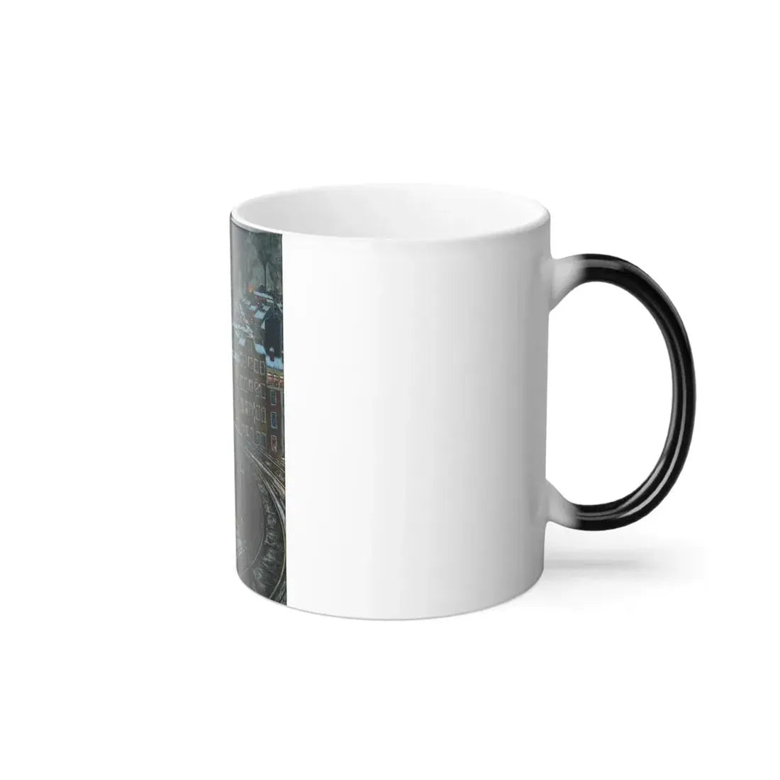 Hans Baluschek (1870-1935) Arbeiterstadt (City of Workers) - oil on canvas 1920 - Color Changing Mug 11oz - Go Mug Yourself