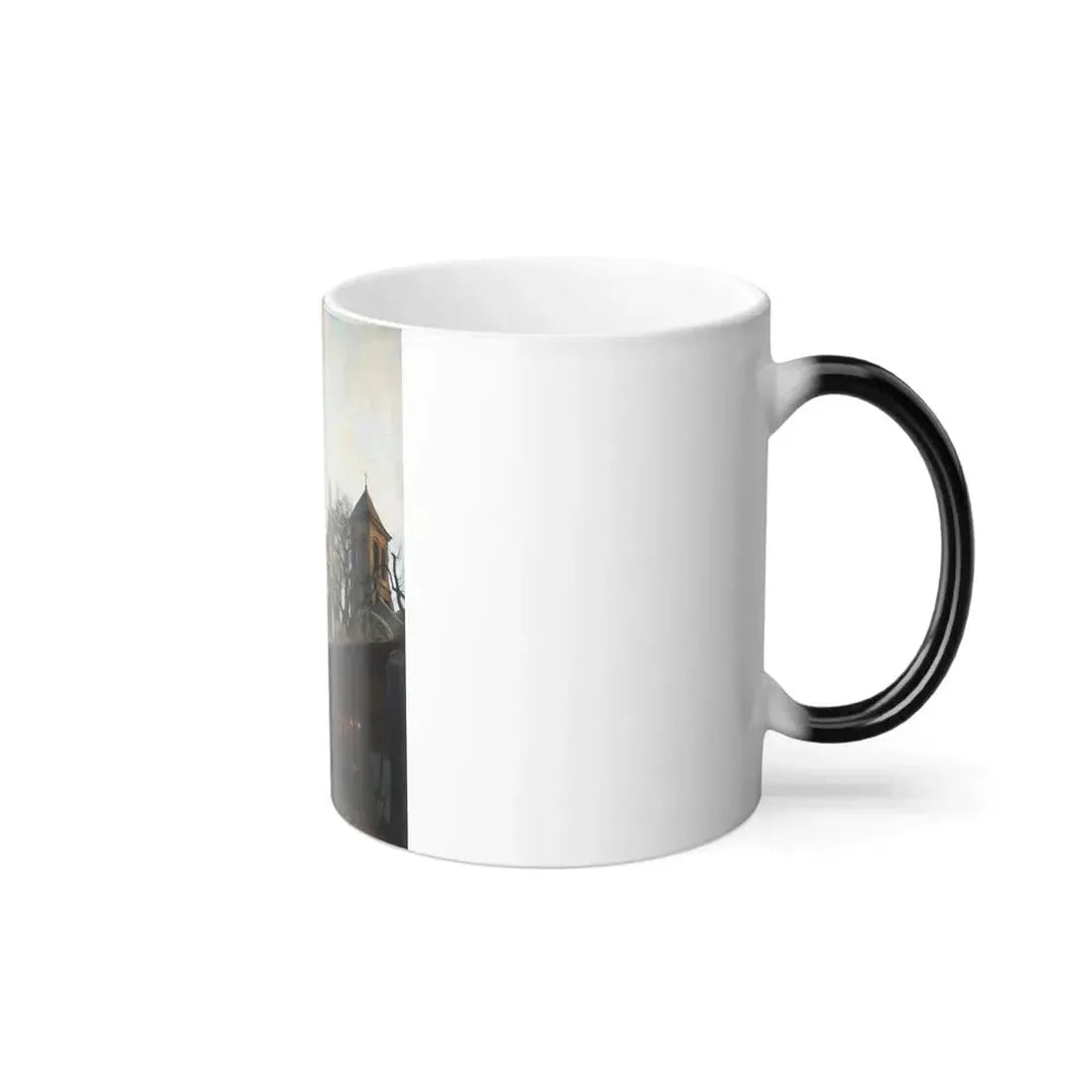 Hans Heyerdahl (1857-1913) The Sacre Coeur, Paris - Oil on Canvas - Color Changing Mug 11oz - Go Mug Yourself