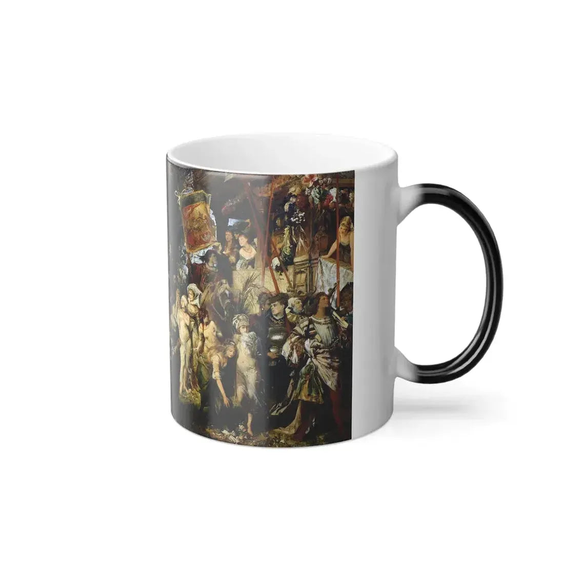 Hans Makart (1840-1884) The Entrance of Emperor Charles V (1500-58) into Antwerp in 1520 - 1878 - Color Changing Mug 11oz - Go Mug Yourself